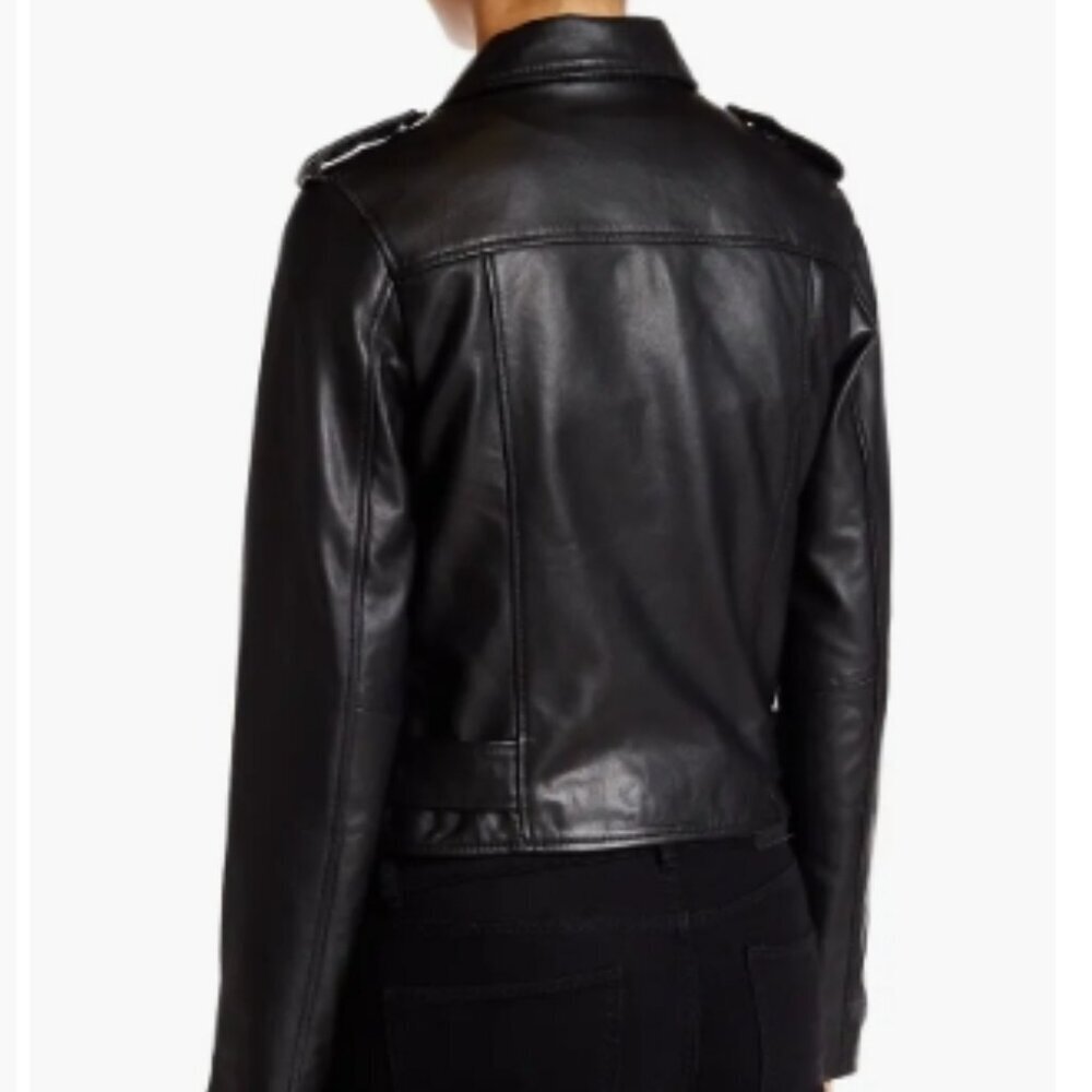 Walter Baker Allison Leather Moto Jacket | Black | Size S | NWOT - Picture 4 of 4